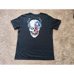 Stone Cole Steve Austin Skull T-Shirt Men's XL Black Short Sleeve